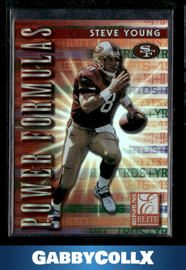 1999 Donruss Elite #10 Steve Young Power Formulas #/3500