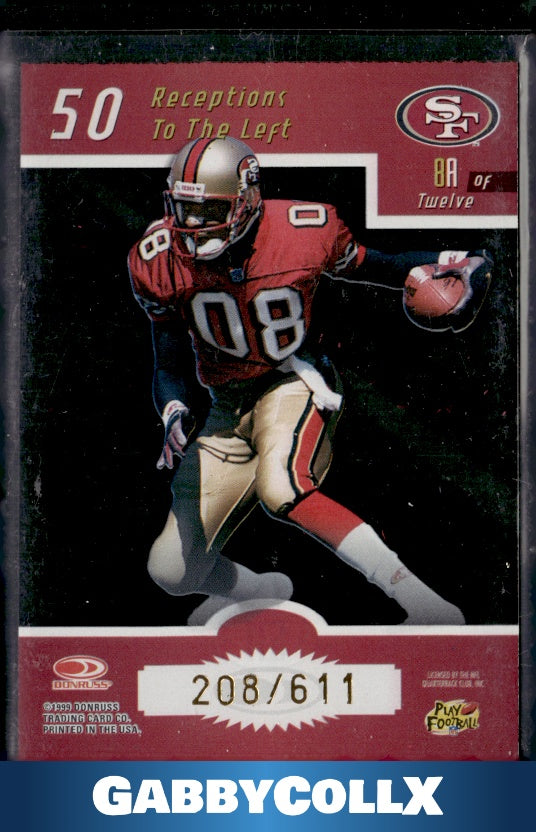 1999 Donruss Elite #8a Jerry Rice Field of Vision #/611