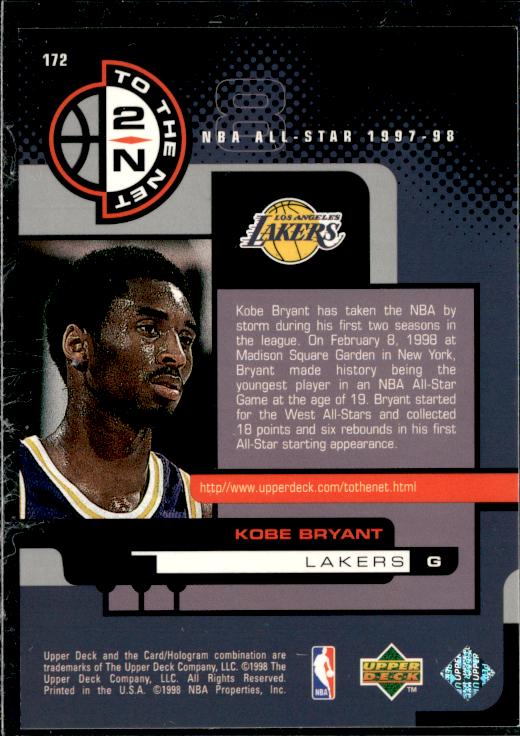 1998-99 Upper Deck #172 Kobe Bryant