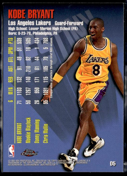 1997-98 Topps Chrome Destiny #D5 Kobe Bryant