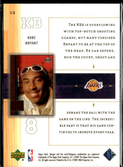 2001-02 Upper Deck #C5 Kobe Bryant UD Class