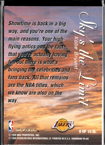 1998-99 Stadium Club #SCC6 Kobe Bryant Chrome Refractors