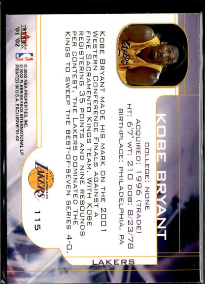 2001-02 Fleer Exclusive #115 Kobe Bryant