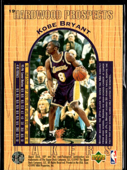 1996-97 Upper Deck UD3 #19 Kobe Bryant