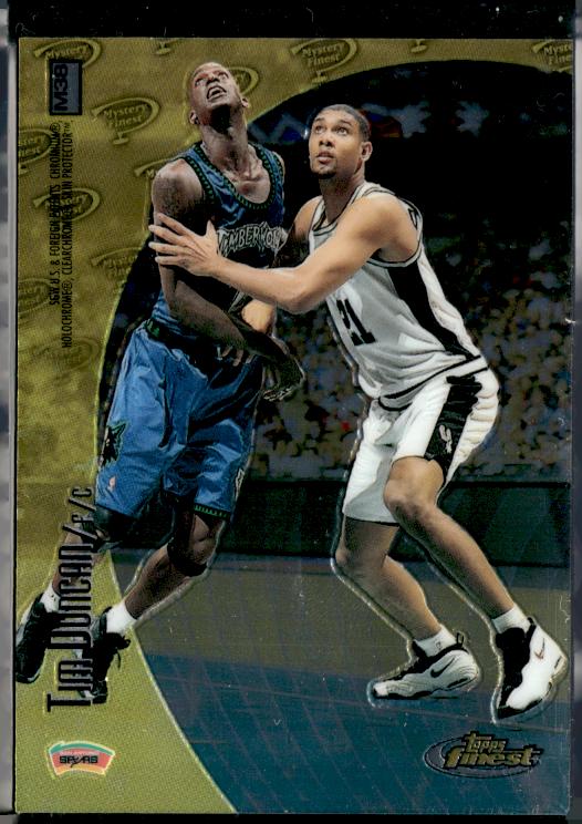 1998-99 Finest #M38 Kobe Bryant / Tim Duncan Mystery Finest