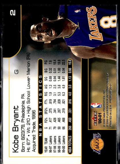 2000-01 Fleer Premium #2 Kobe Bryant