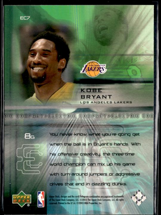 2002-03 Upper Deck #EC7 Kobe Bryant Electric Company