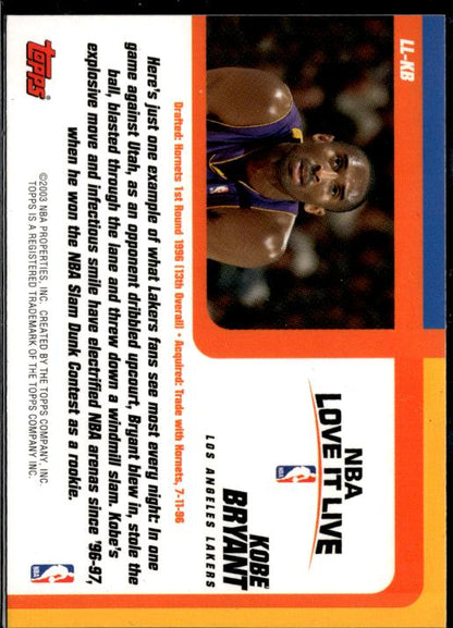 2003-04 Topps #LL-KB Kobe Bryant Love it Live