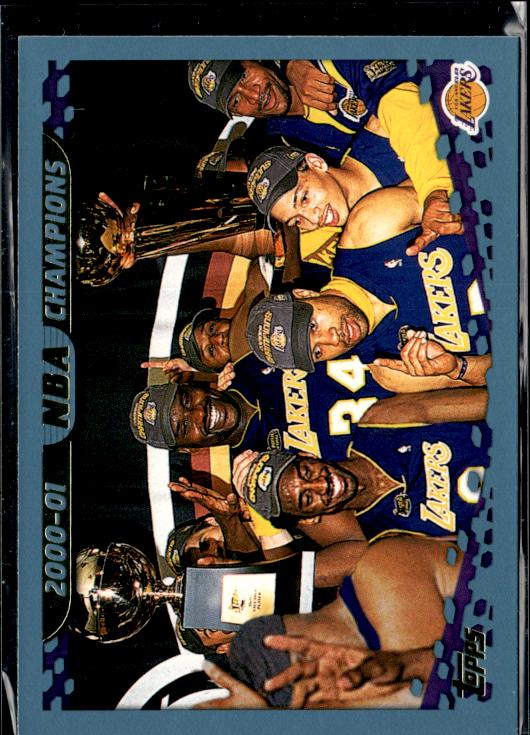 2001-02 Topps #220 2000-01 NBA Champions